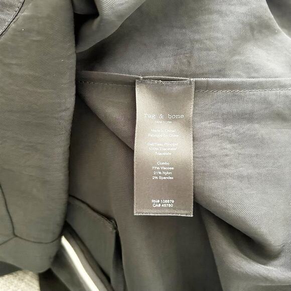 Rag & Bone Aiden Black T-Shirt Dress Short Sleeves Crewneck Stretchy Size M - Picture 8 of 8